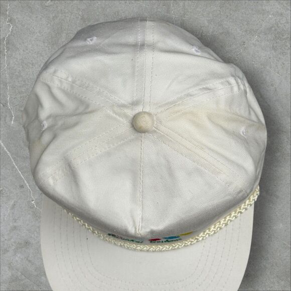 Vtg Dubuque Botanical Garden NatureTree Rope Brim Snapback Hat San Sun Brand - Picture 6 of 7